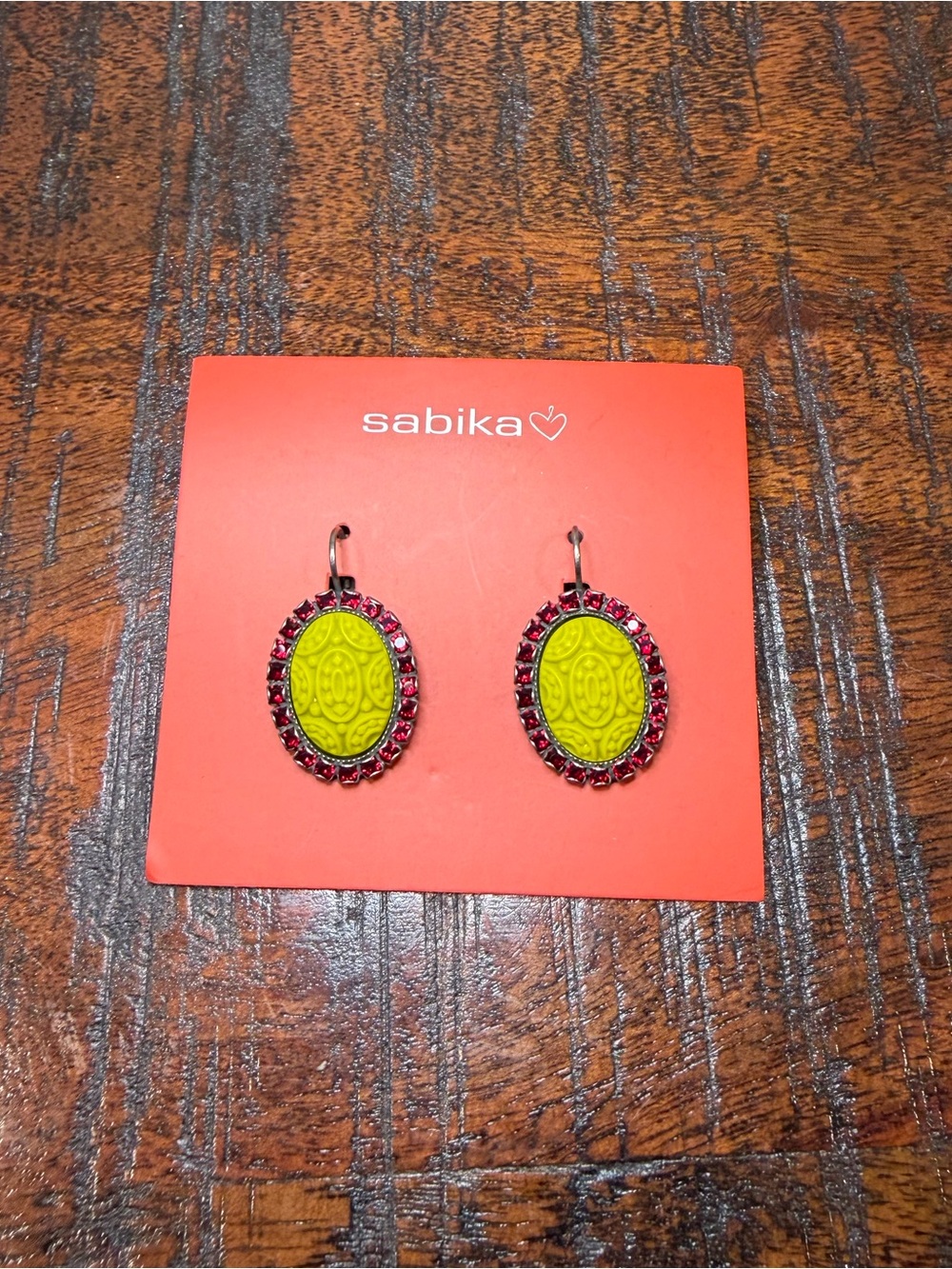 Sabika Oval Drop Earrings